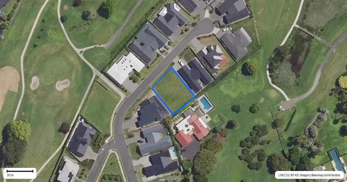 Property context map for 20 Serenity Drive, Omokoroa