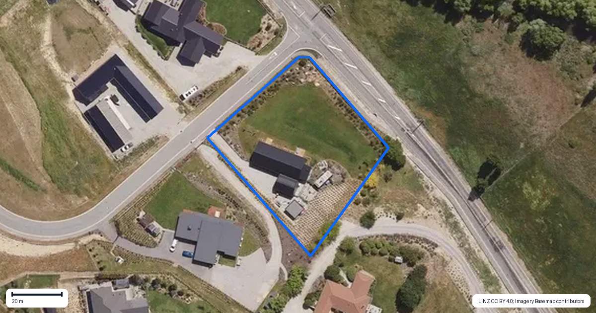 Property context map for 1 Turner Terrace, Lowburn, Cromwell