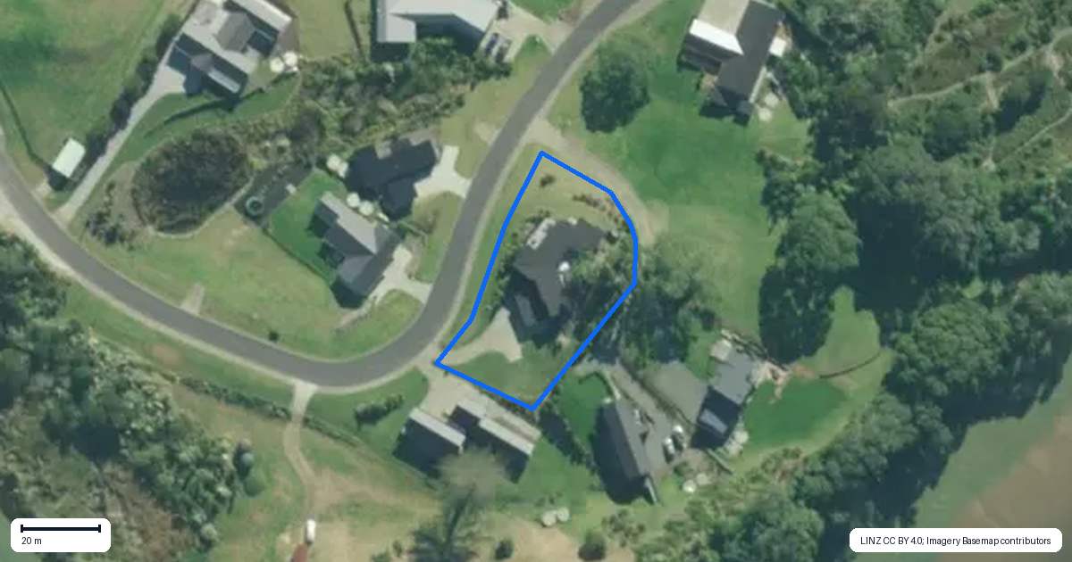 Property context map for 140 Estuary Drive, Mangawhai Heads, Mangawhai