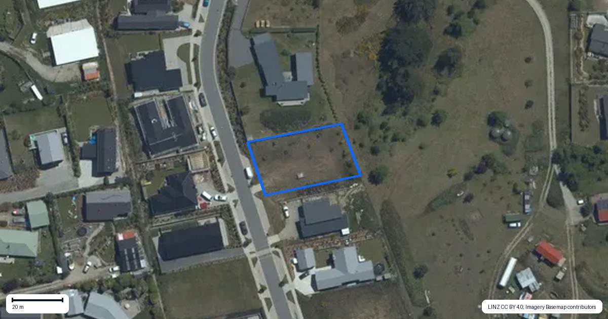 Property context map for 6 Sarges Way, Lake Hawea