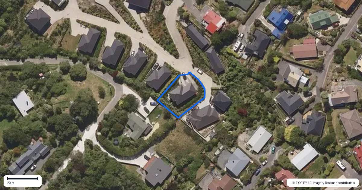 Property context map for 29 Brugh Place, Andersons Bay, Dunedin