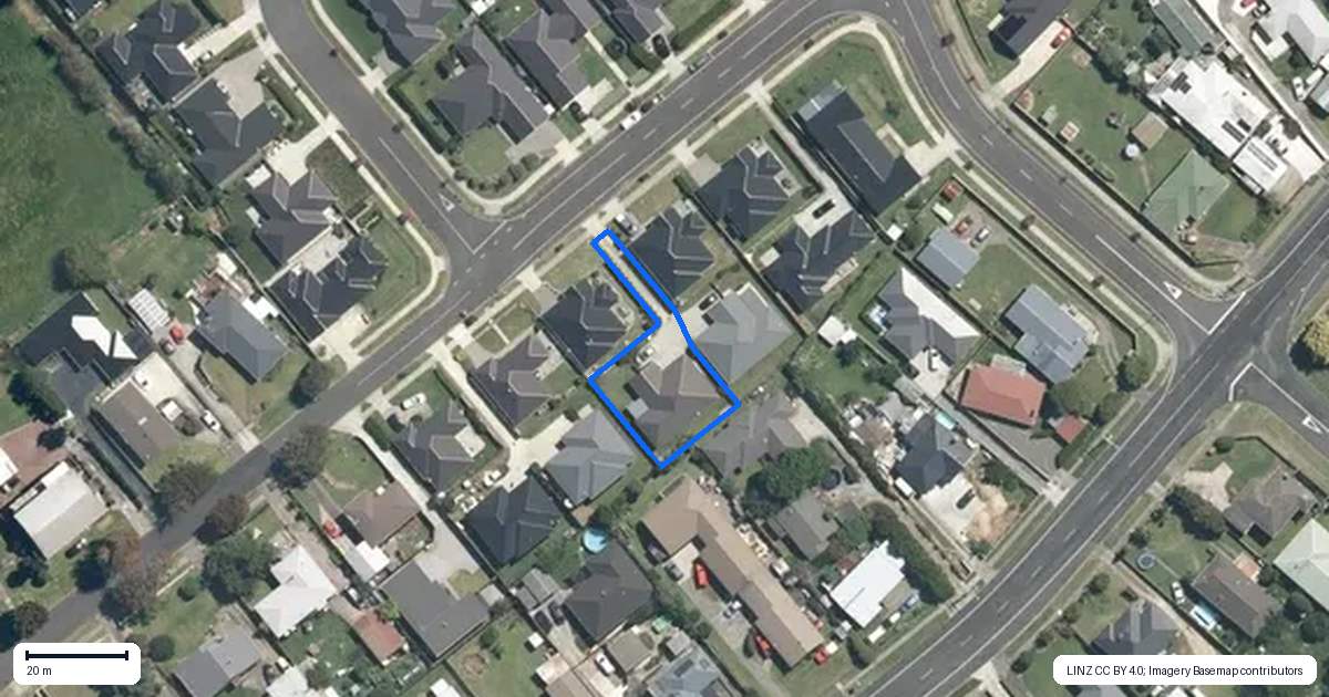 Property context map for 376 Warburton Crescent, Te Awamutu