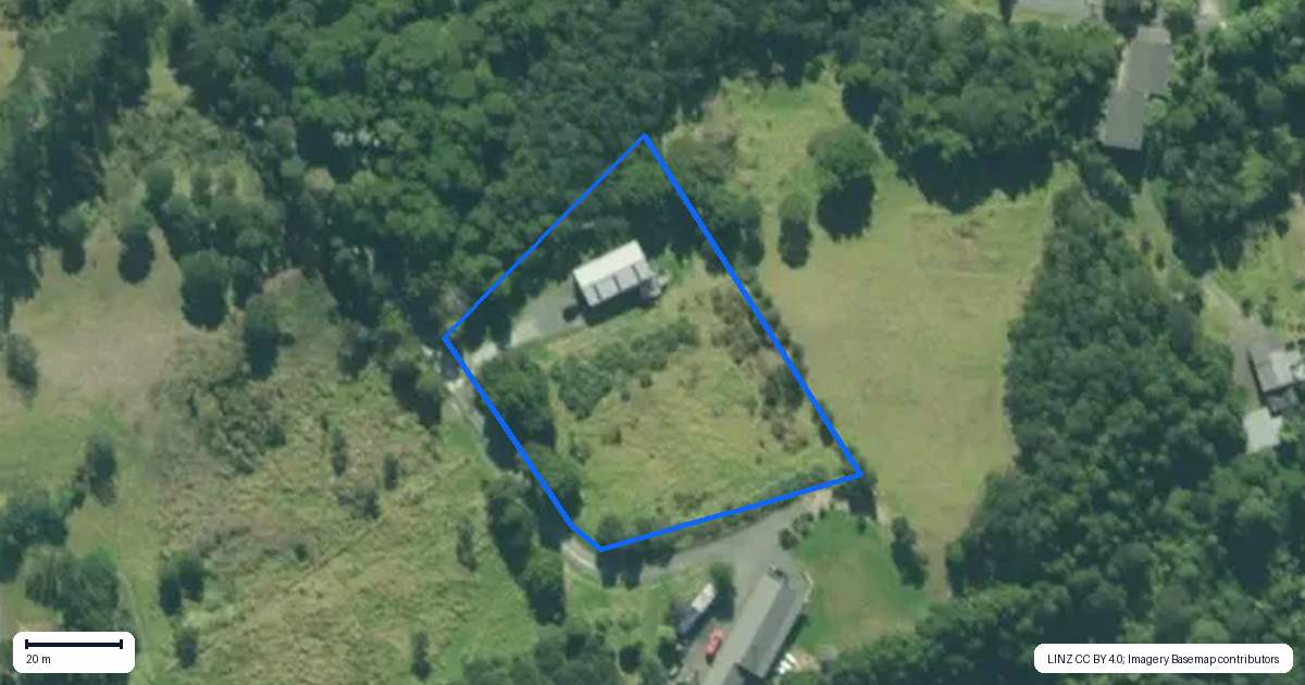 Property context map for 88 Garbolino Road, Mangawhai