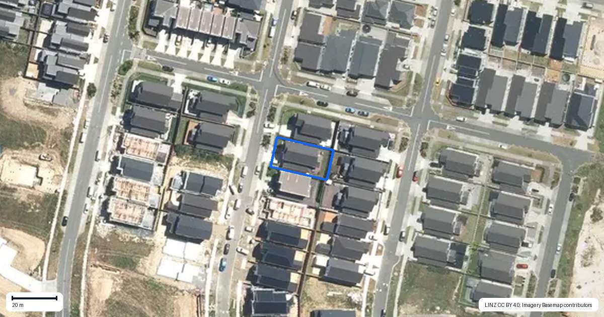 Property context map for 20 Christella Street, Flat Bush, Auckland
