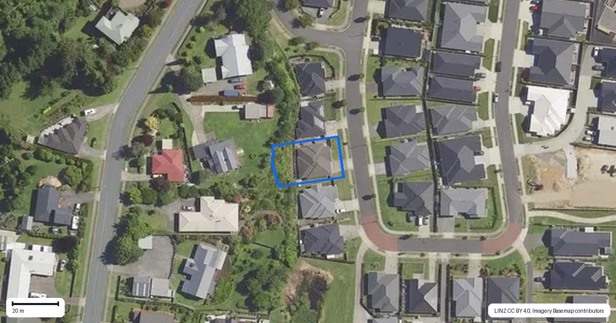 Property context map for 55 Mural Drive, Katikati