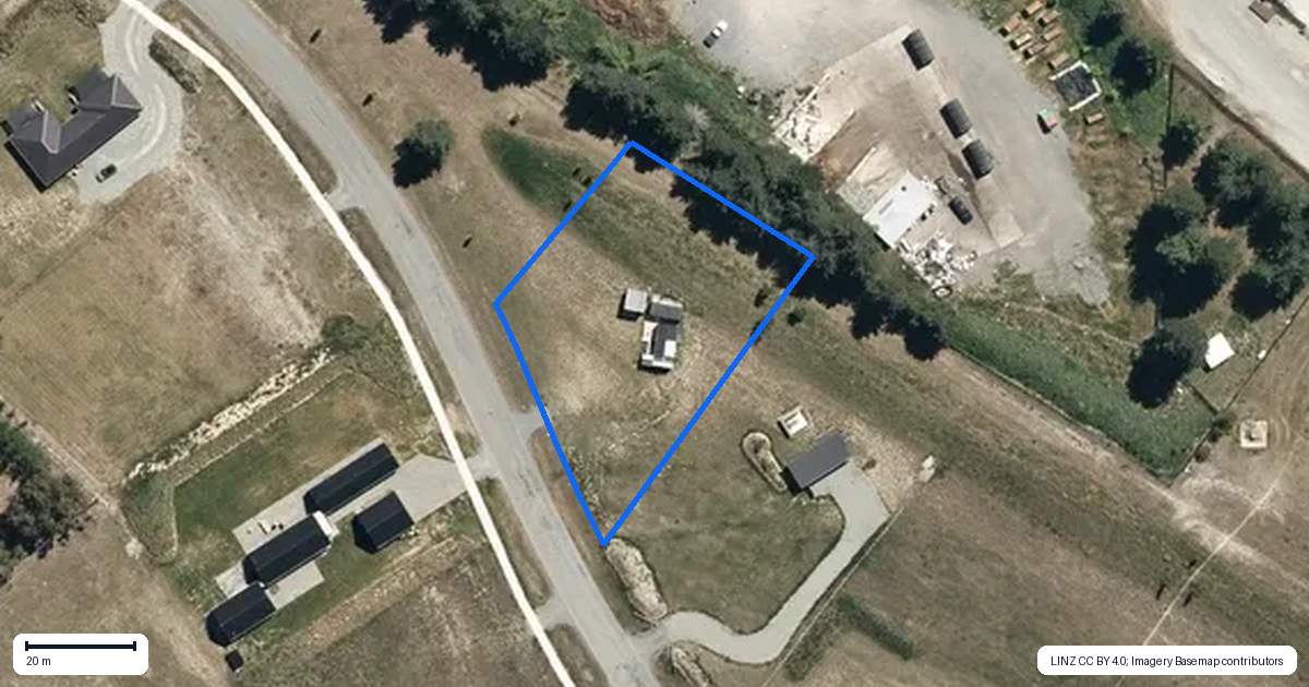 Property context map for 1 Temple Drive, Twizel