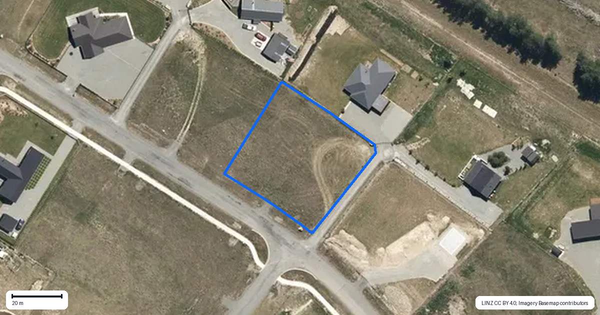 Property context map for 13 Temple Drive, Twizel