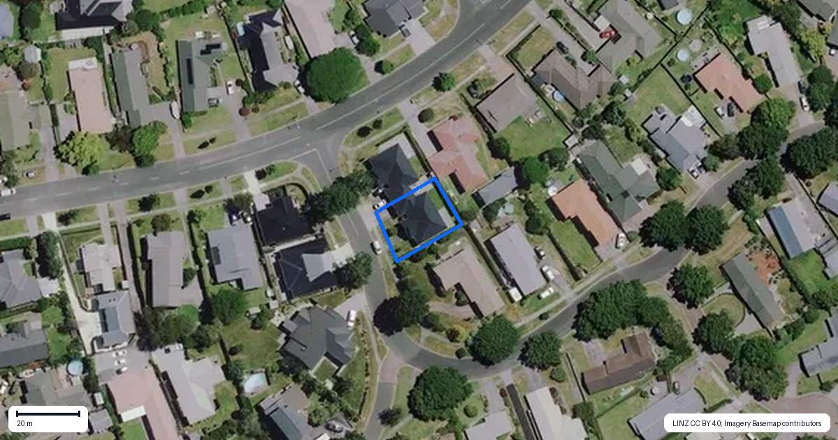 Property context map for 1B Meridian Place, Flagstaff, Hamilton