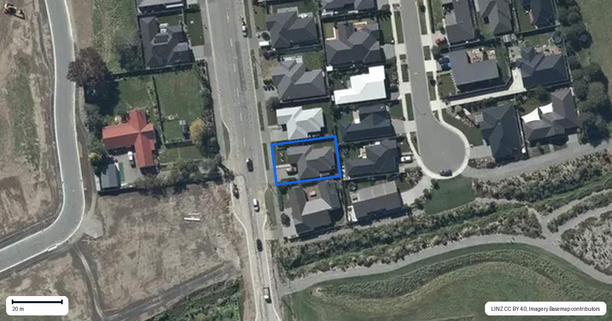 Property context map for 74 Sutherlands Road, Halswell, Christchurch