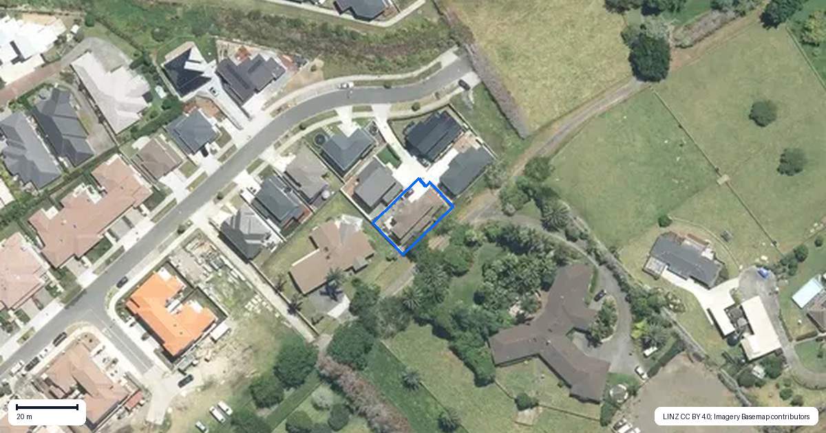 Property context map for 21 Francesco Drive, Karaka, Papakura
