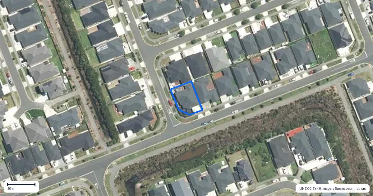 Property context map for 16 Softwood Avenue, Takanini, Auckland