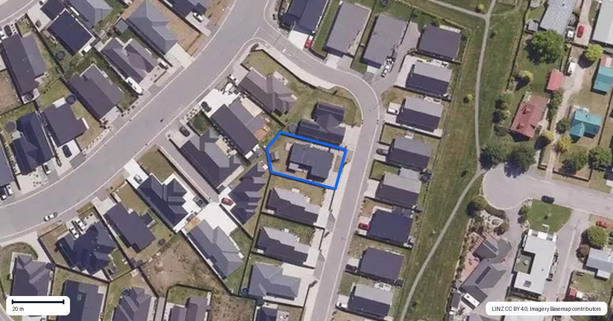 Property context map for 10 Dawkins Street, Cromwell