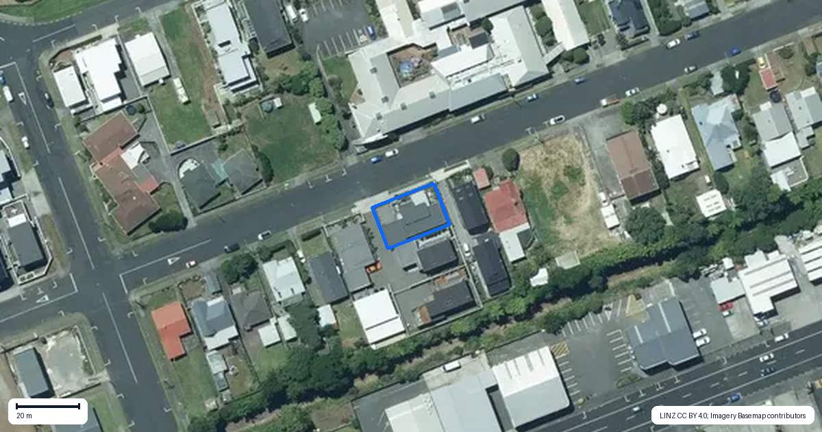 Property context map for 54A Buller Street, New Plymouth
