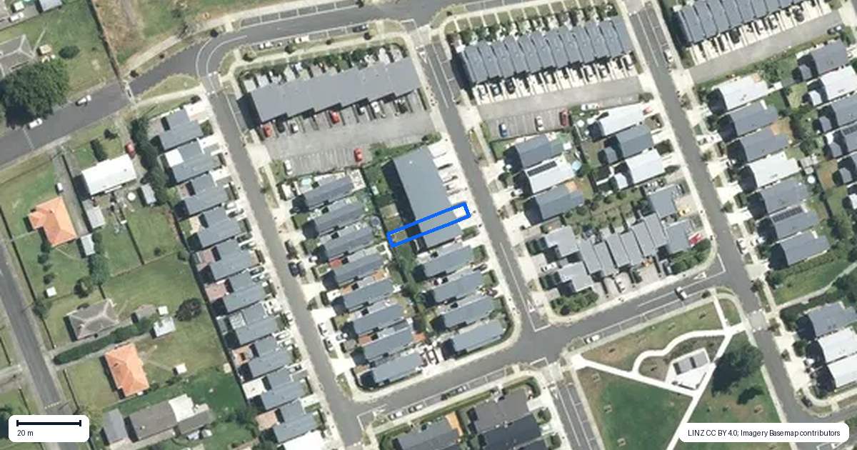 Property context map for 12 Dignity Street, Papakura