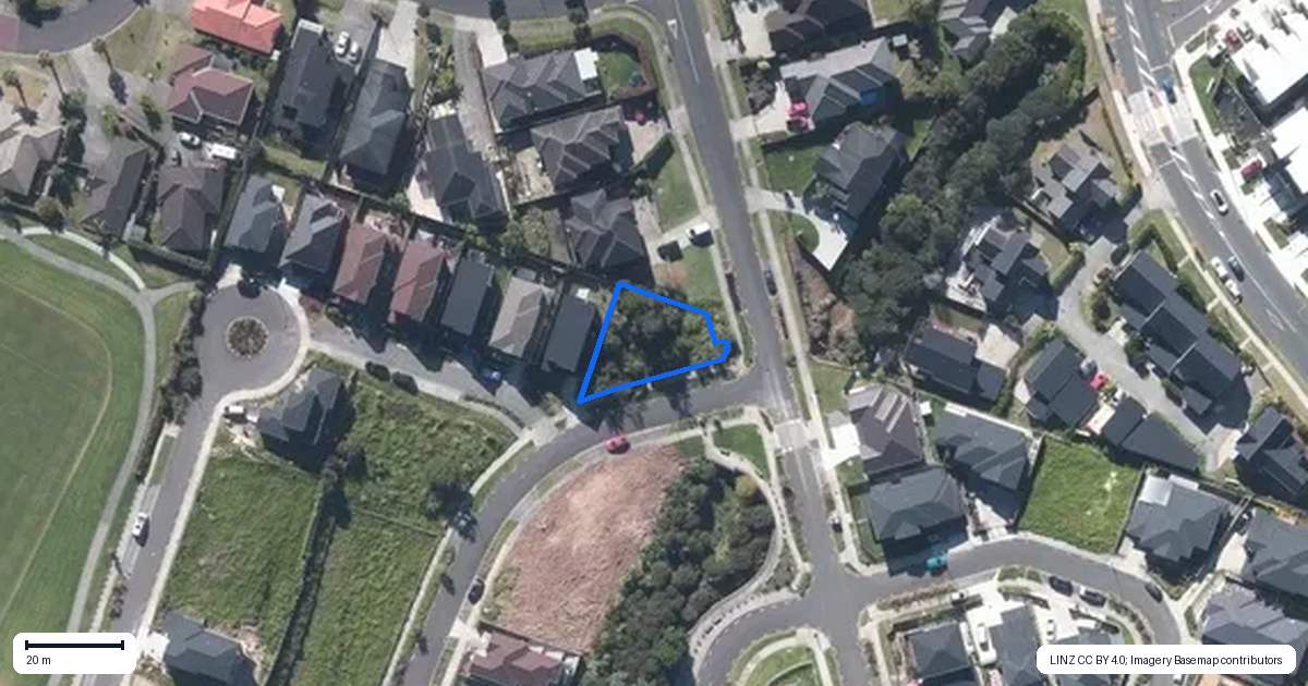 Property context map for 1 Baumea Rise, Massey, Auckland