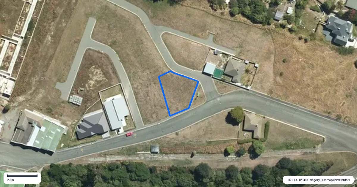 Property context map for 15 Joy Street, Oamaru