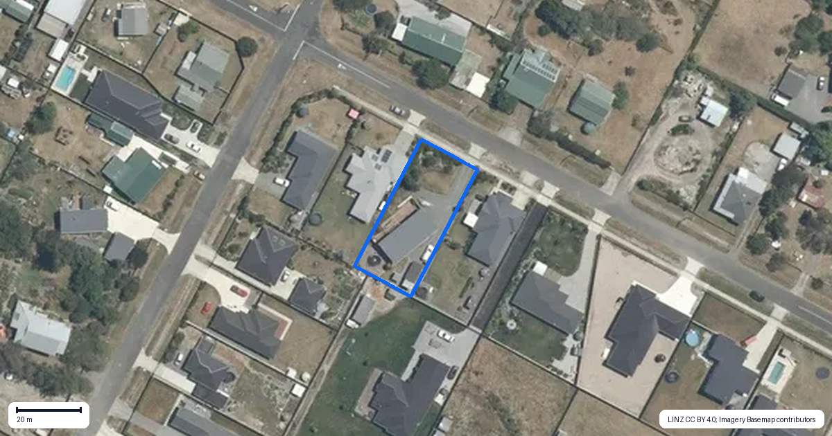 Property context map for 18 Dee Street, Otane