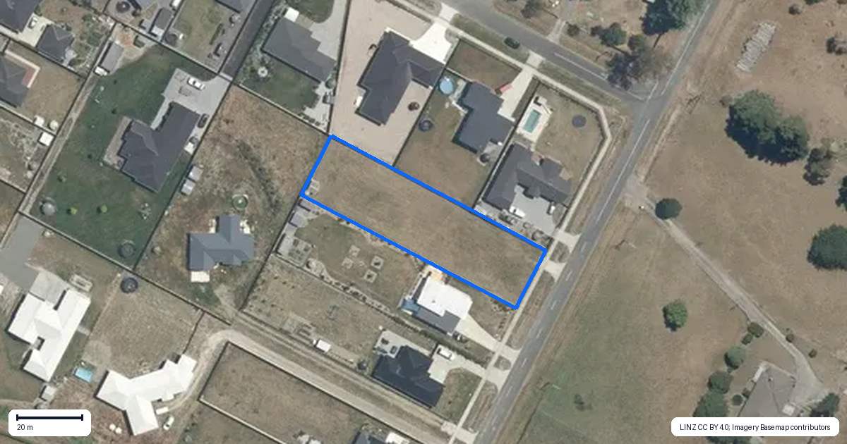 Property context map for 6 White Road, Otane