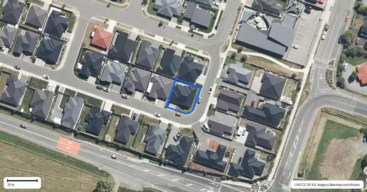 Property context map for 4 Lock Crescent, Kaiapoi
