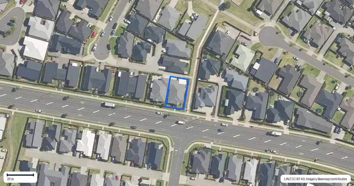Property context map for 8 Kaitaka Way, Papamoa