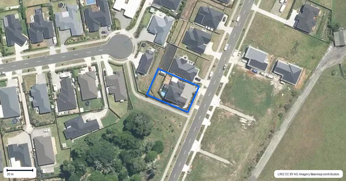 Property context map for 53 Lisle Farm Drive, Pukekohe