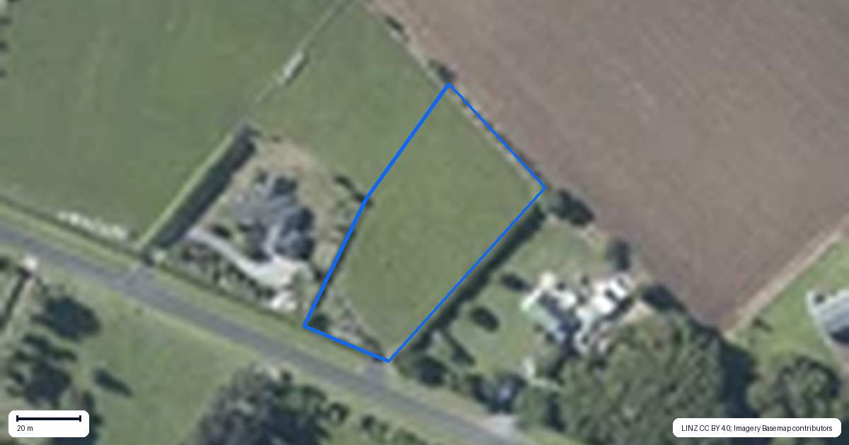 Property context map for 109 Hull Road, Waiuku