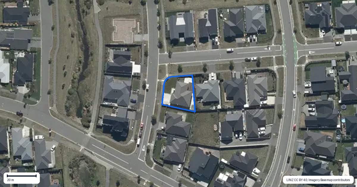 Property context map for 21 Pajet Street, Marshland, Christchurch