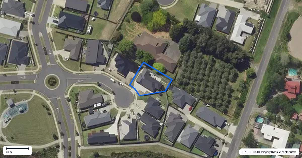 Property context map for 7 Korimako Place, Coastlands, Whakatane