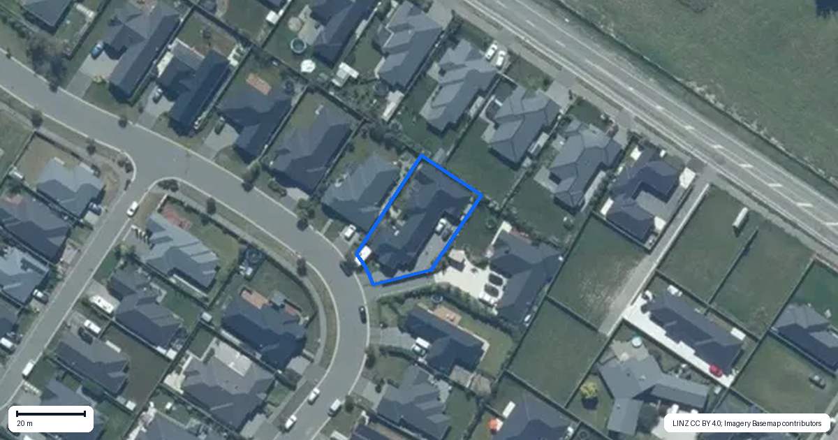 Property context map for 19 Amur Crescent, Rolleston
