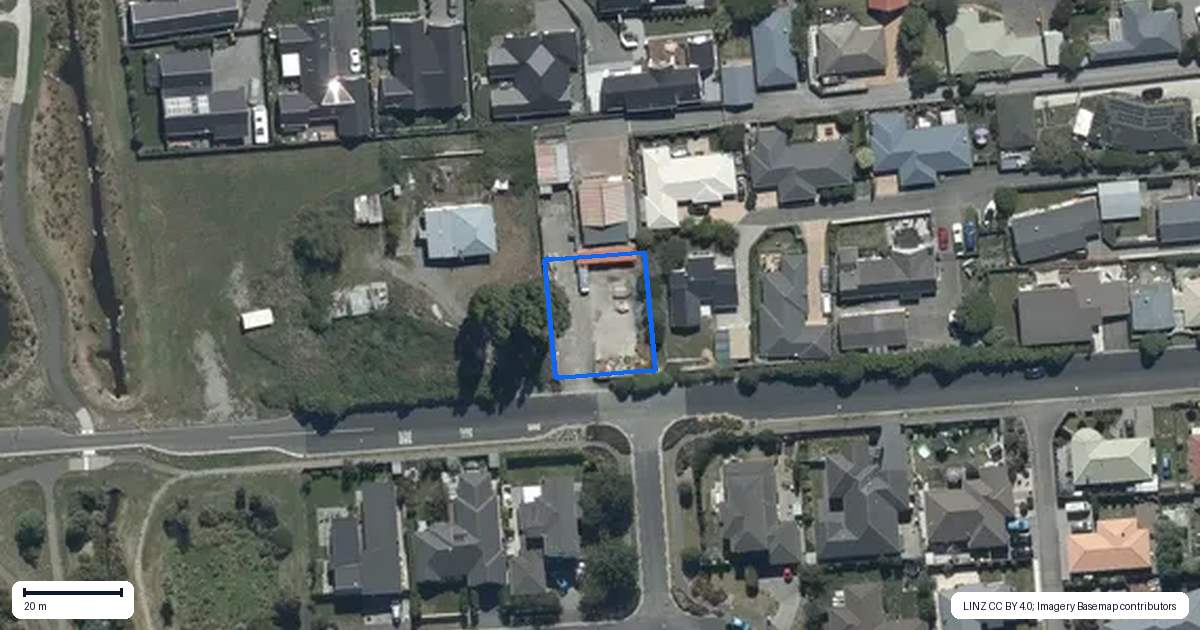 Property context map for 10 Cameo Grove, Burwood, Christchurch