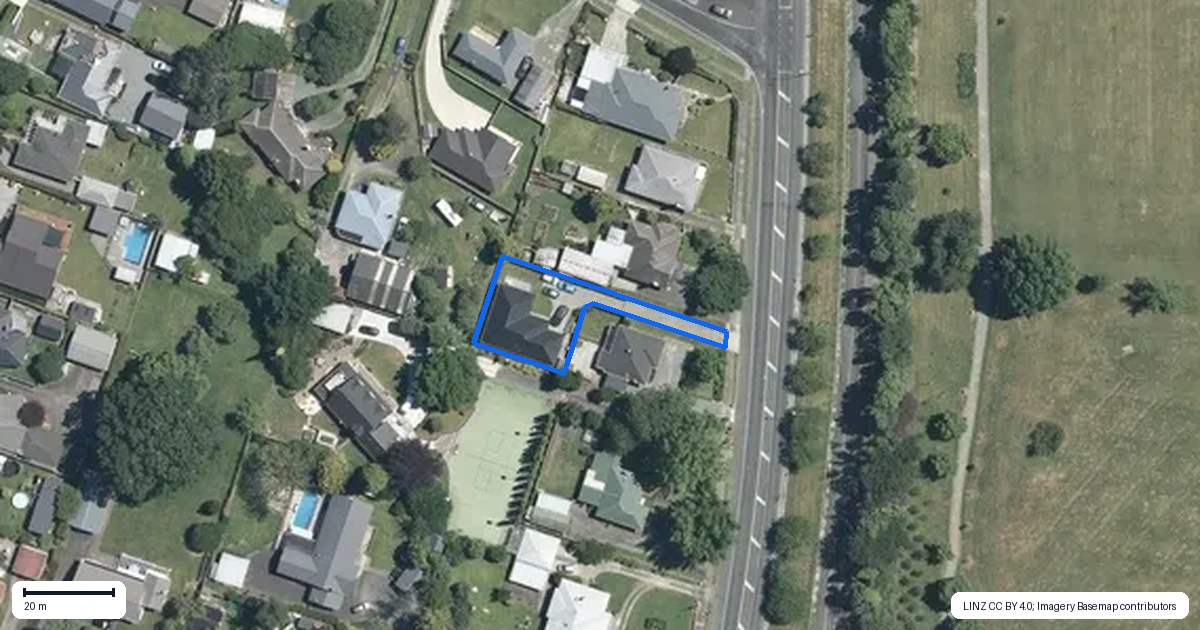 Property context map for 161A Firth Street, Matamata