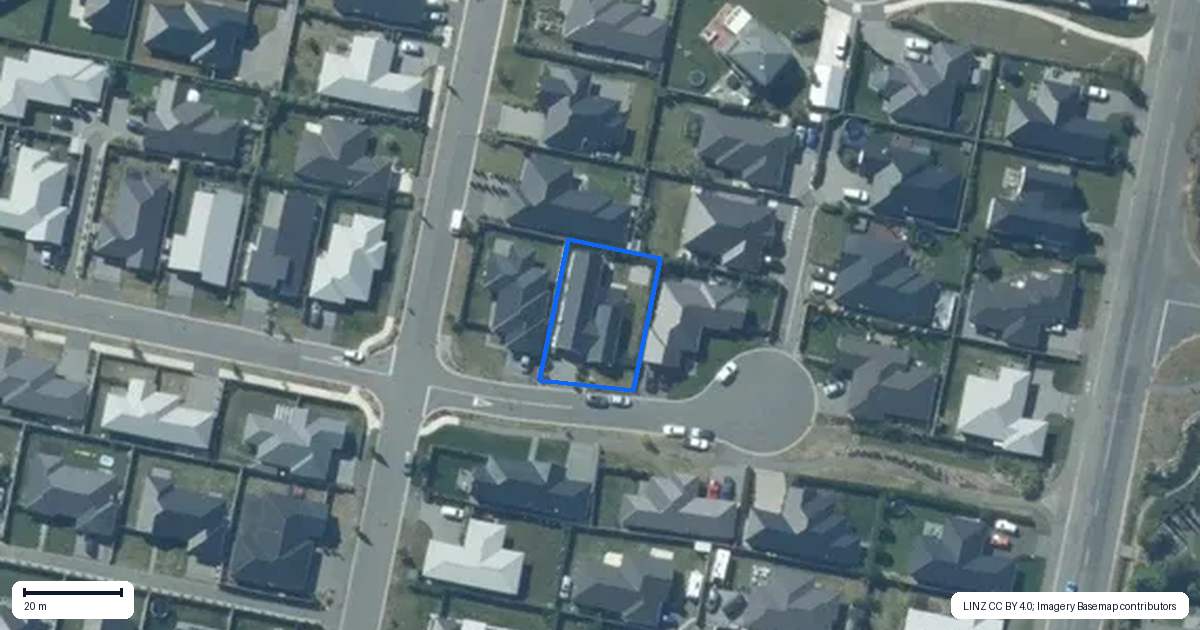Property context map for 3 Fry Place, Rolleston