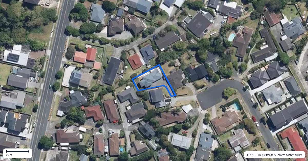 Property context map for 21 Wilbur Place, Pakuranga Heights, Auckland