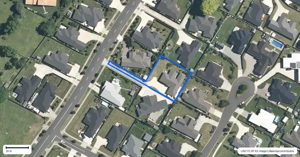 Property context map for 20 Richardson Road, Matamata