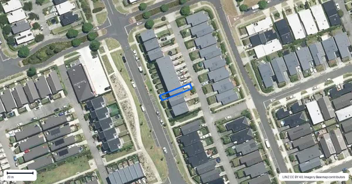 Property context map for 95 Battalion Drive, Papakura