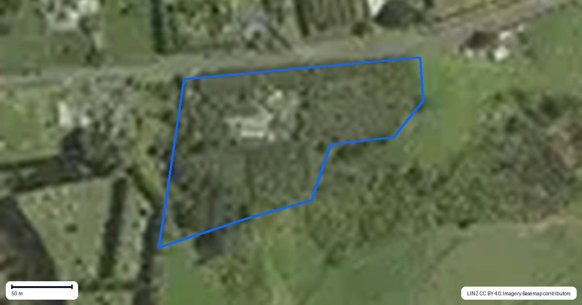 Property context map for 111 Lindemann Road, Tahawai