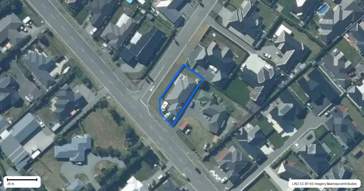 Property context map for 786 East Maddisons Road, Rolleston