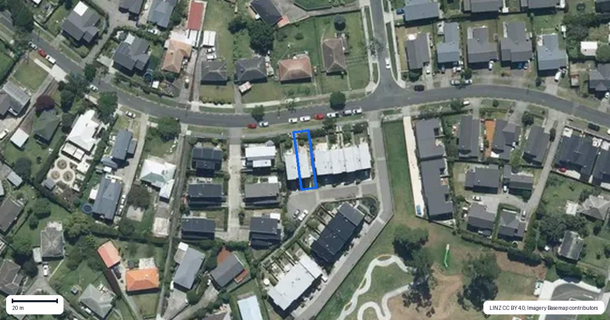 Property context map for 17B Melling Street, Glen Innes, Auckland