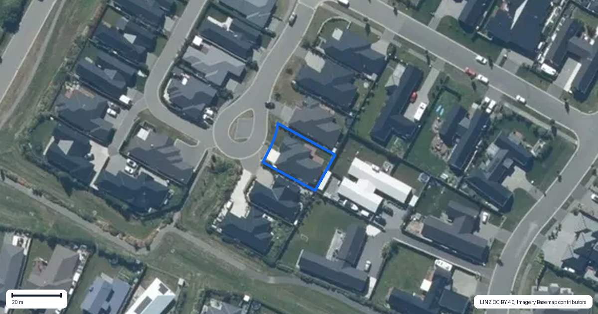 Property context map for 7 Biggles Place, Lincoln