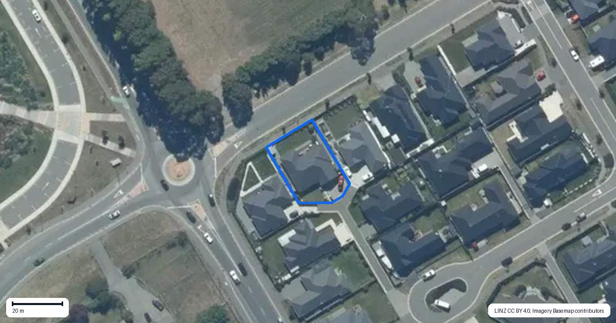 Property context map for 14 Alpha Way, Rolleston