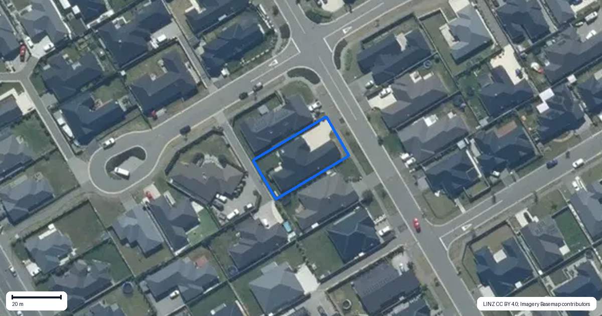 Property context map for 14 Delorean Drive, Rolleston