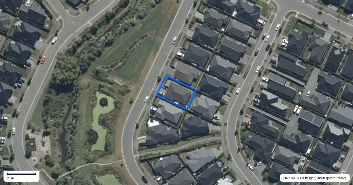 Property context map for 30 Borderdale Street, Belfast, Christchurch