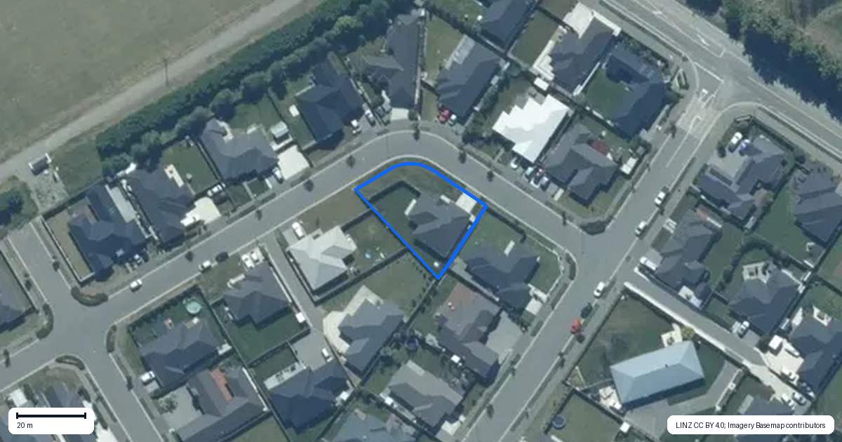 Property context map for 78 Lucca Crescent, Rolleston