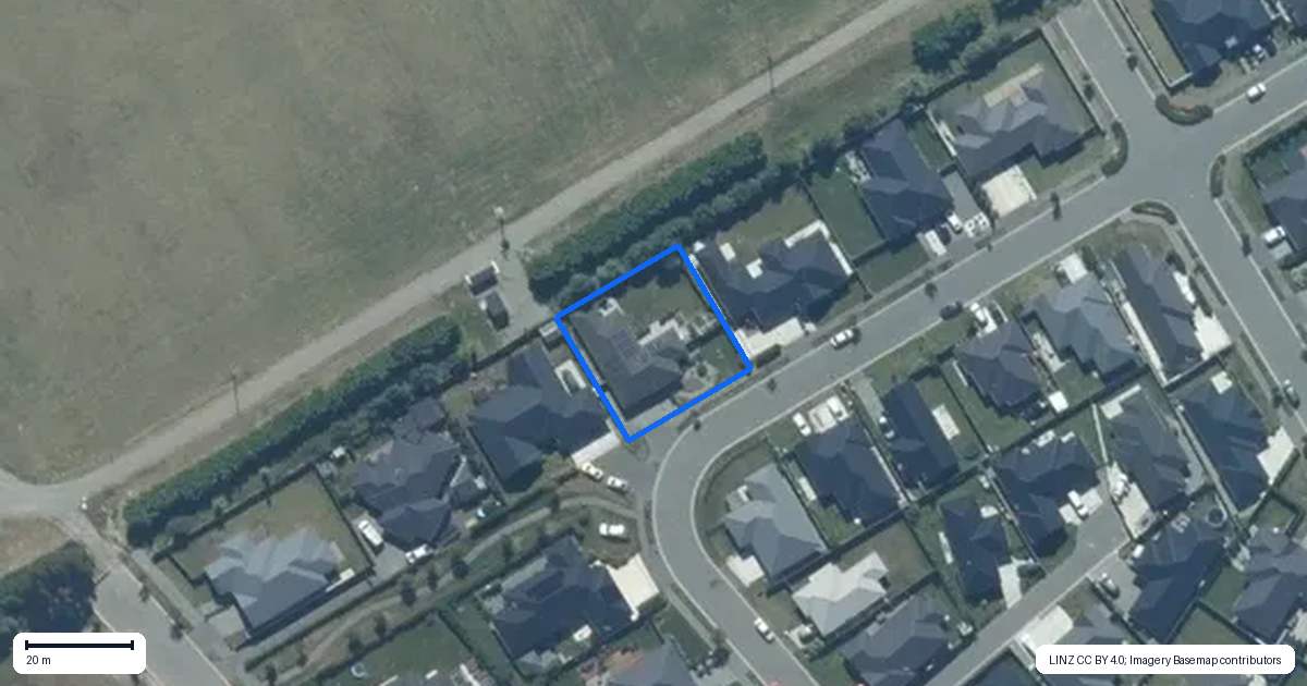 Property context map for 41 Lucca Crescent, Rolleston