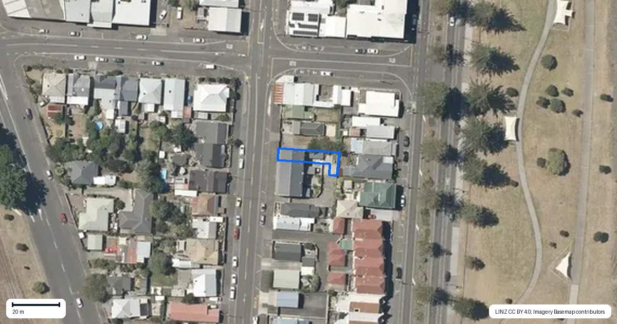 Property context map for 486 Hastings Street, Napier South, Napier