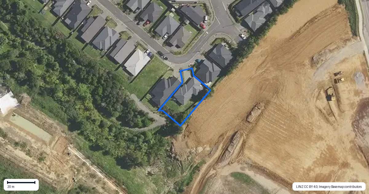 Property context map for 40 Traverse Lane, Omokoroa