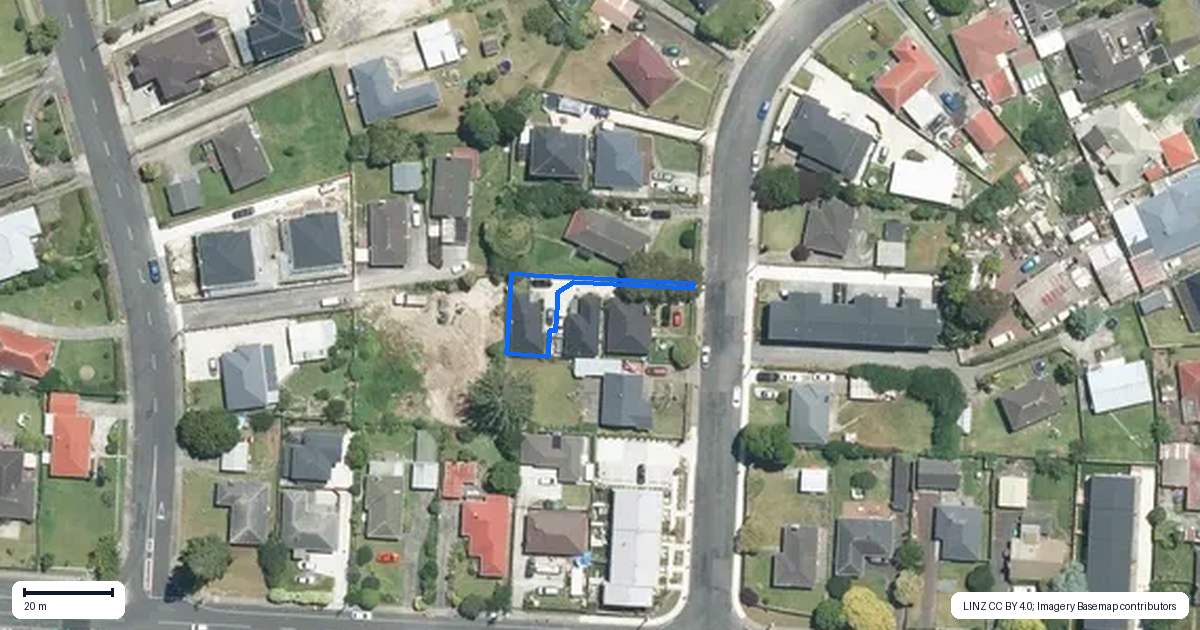 Property context map for 4B Ellen Street, Manurewa East, Auckland