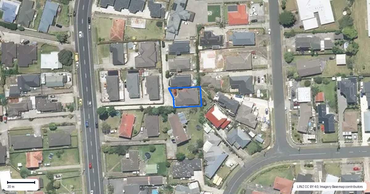 Property context map for 122 Wyllie Road, Papatoetoe, Auckland