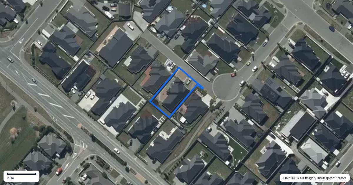 Property context map for 1 Gallantry Lane, Halswell, Christchurch