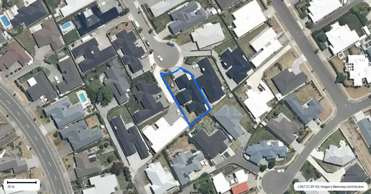 Property context map for 23 Rich Rise, Havelock North